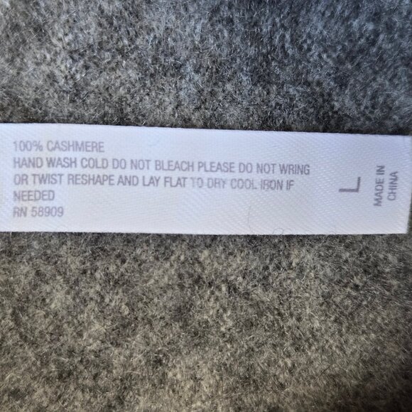 Van Winkle & Co Size Large Gray Joggers 100% Cashmere Drawstring Waist Cozy Soft - Picture 7 of 10